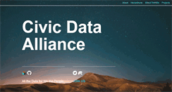 Desktop Screenshot of civicdataalliance.org