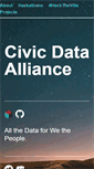 Mobile Screenshot of civicdataalliance.org