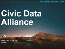 Tablet Screenshot of civicdataalliance.org